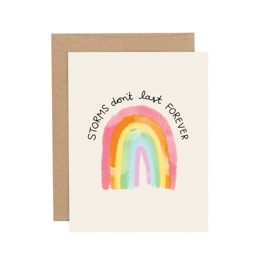 STORMS DON’T LAST FOREVER SYMPATHY GREETING CARD