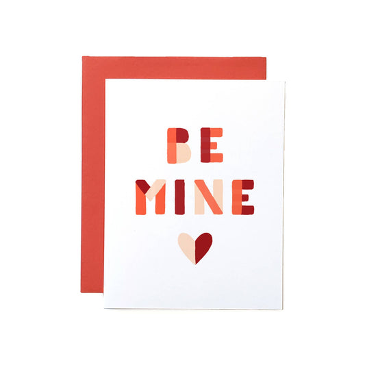 BE MINE VALENTINES CARD