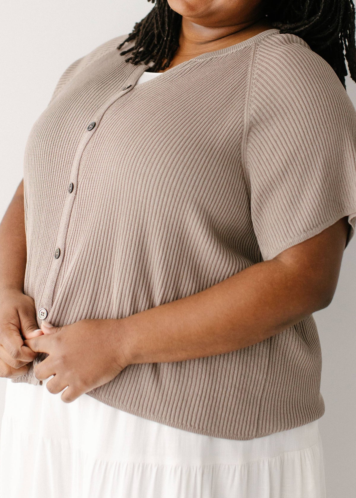 SHORT SLEEVE CARDIGAN