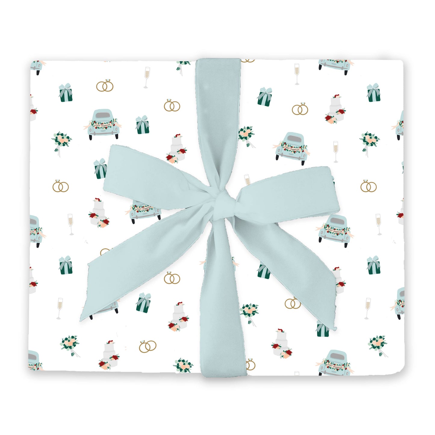 WEDDING PATTERN WRAPPING PAPER CONTINUOUS ROLL