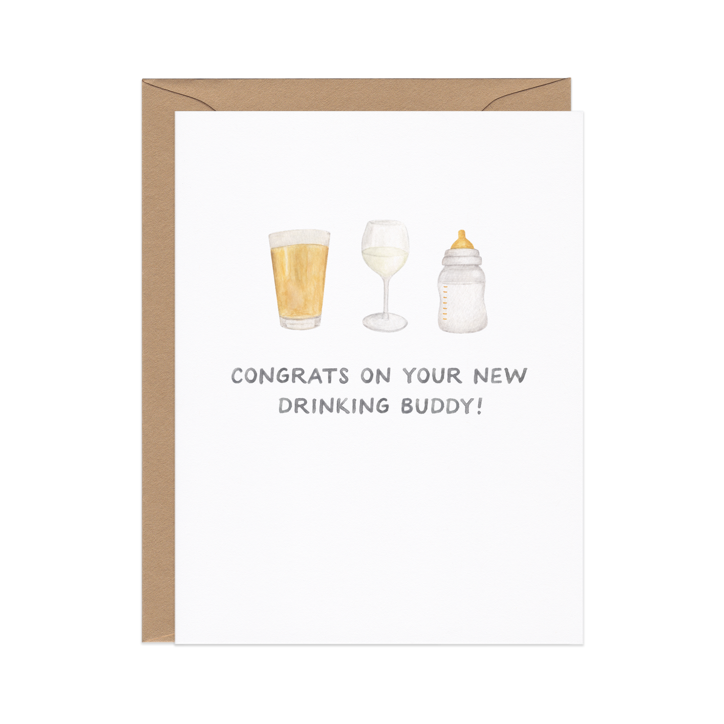 DRINKING BUDDIES - NEW BABY/ NEW PARENT CARD