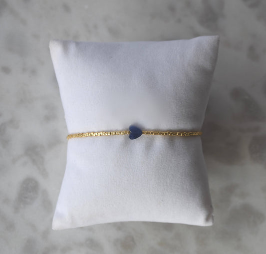 BLUEBERRY HEART BRACELET