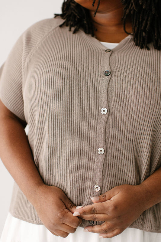 SHORT SLEEVE CARDIGAN