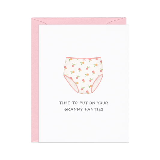 GRANNY PANTIES - CONGRATS GRANDMA CARD