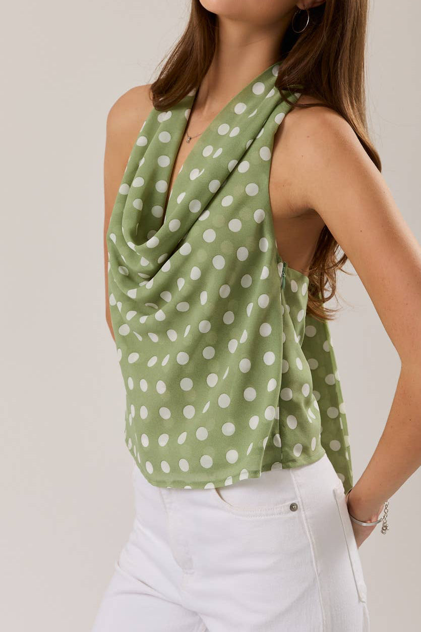 THE DAPHNE COWL NECK TOP