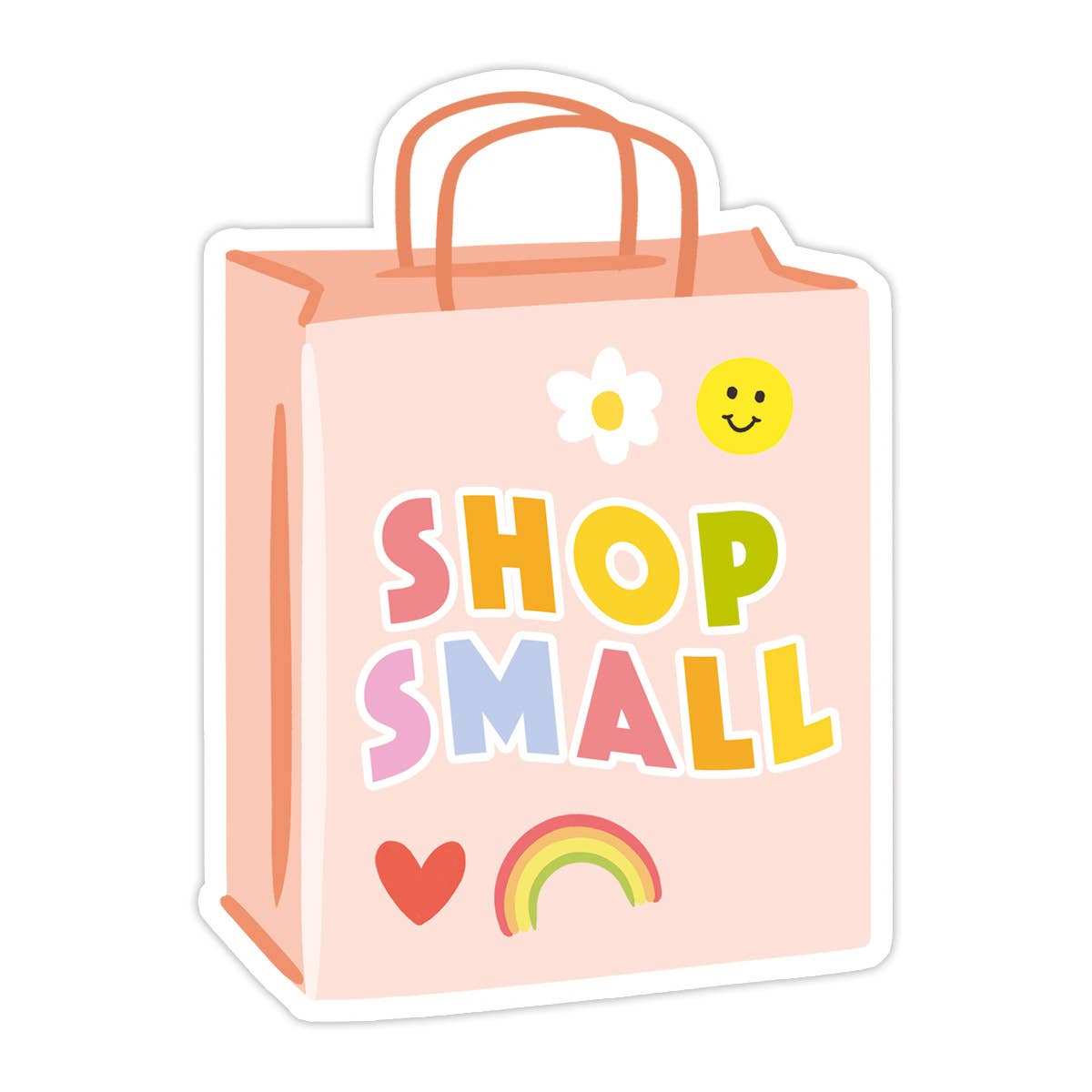 SHOP SMALL BAG VINYL STICKER