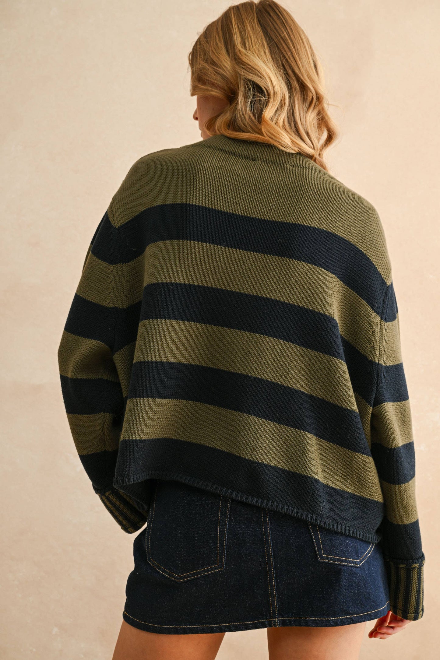 ALL YOURS STRIPED SWEATER TOP