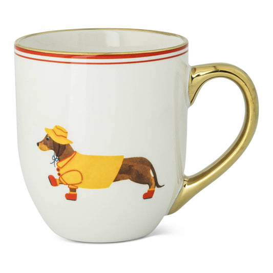 DACHSHUND RAINCOAT BELLY MUG
