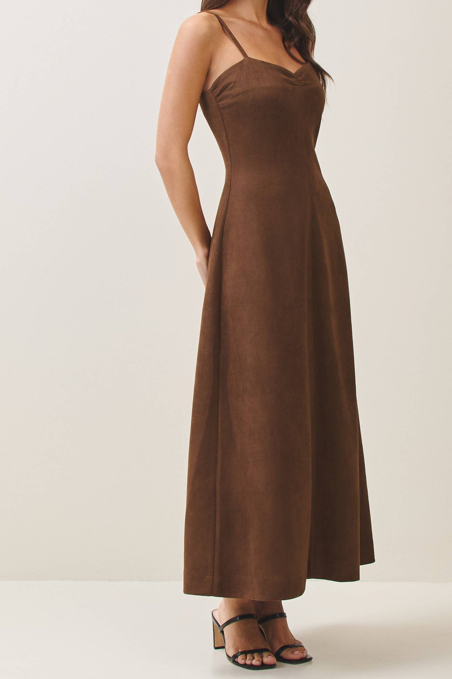 SUEDE CAMI DRESS