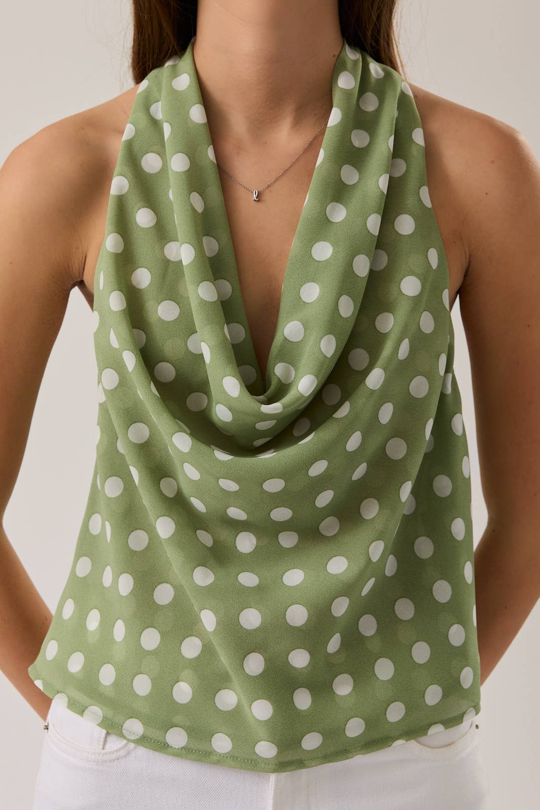 THE DAPHNE COWL NECK TOP