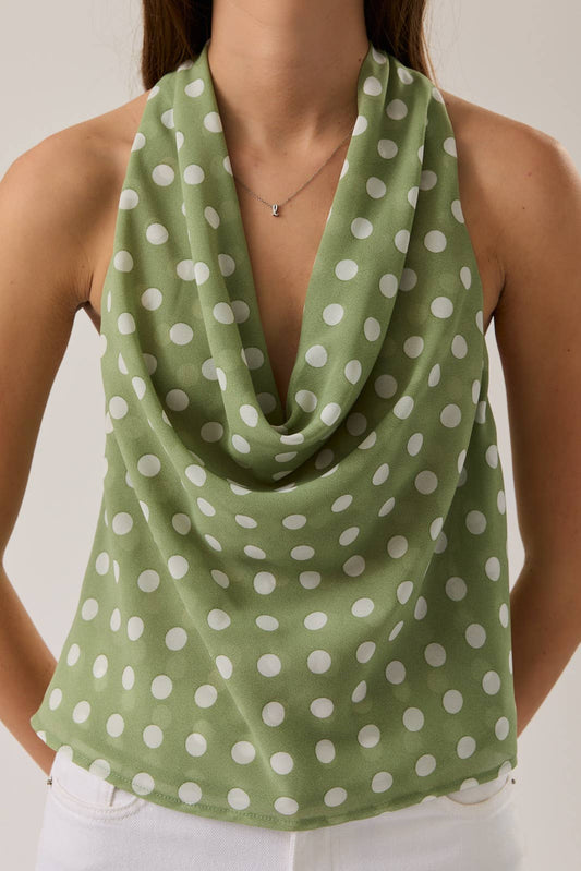 THE DAPHNE COWL NECK TOP