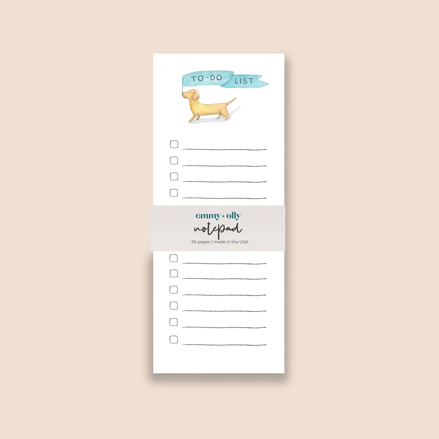 LONG DOG TO DO LIST NOTEPAD