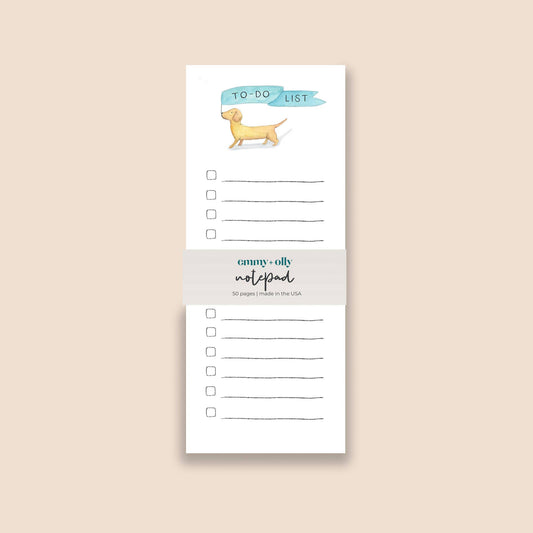 LONG DOG TO DO LIST NOTEPAD