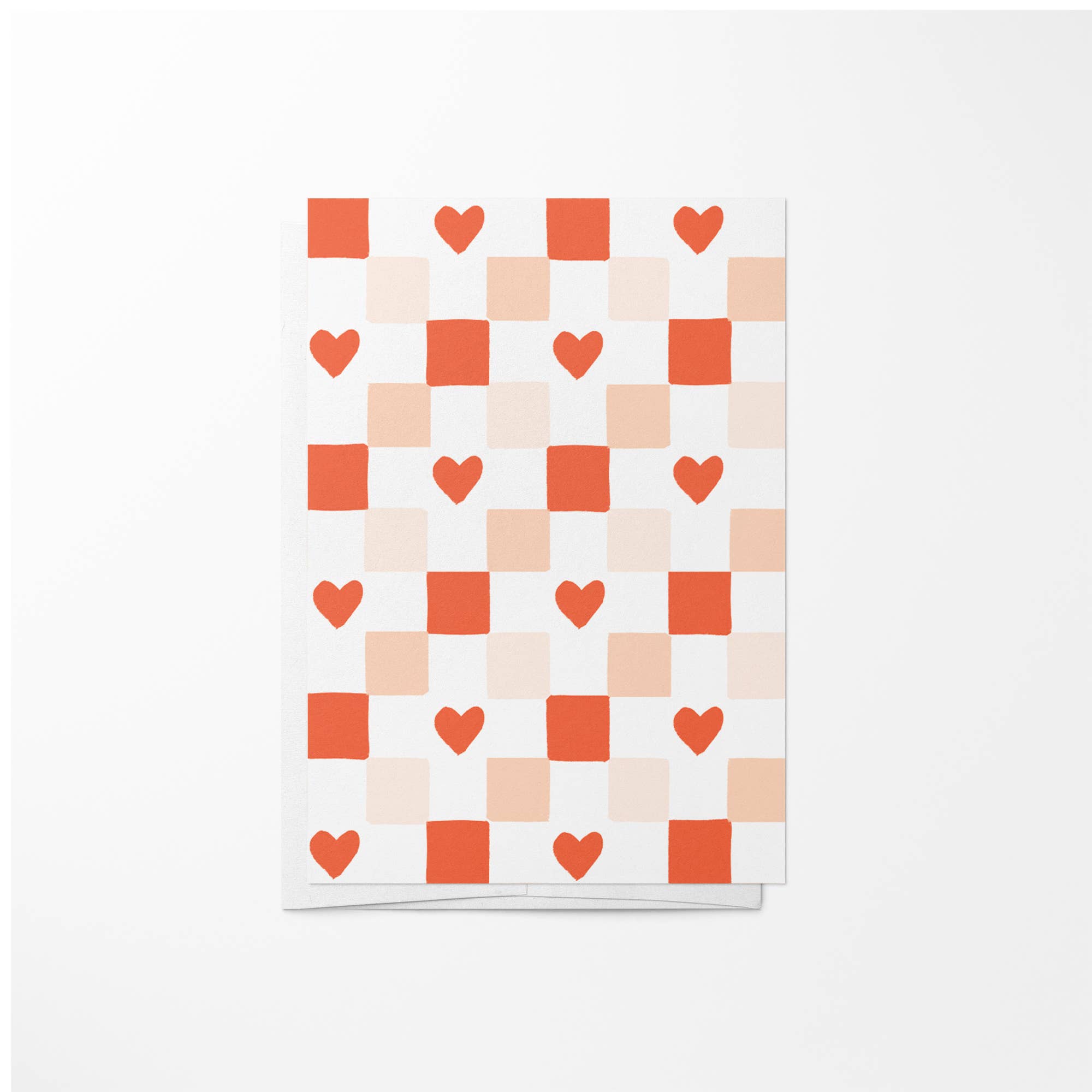 MINI CHECKERED HEART CARD – 121 West
