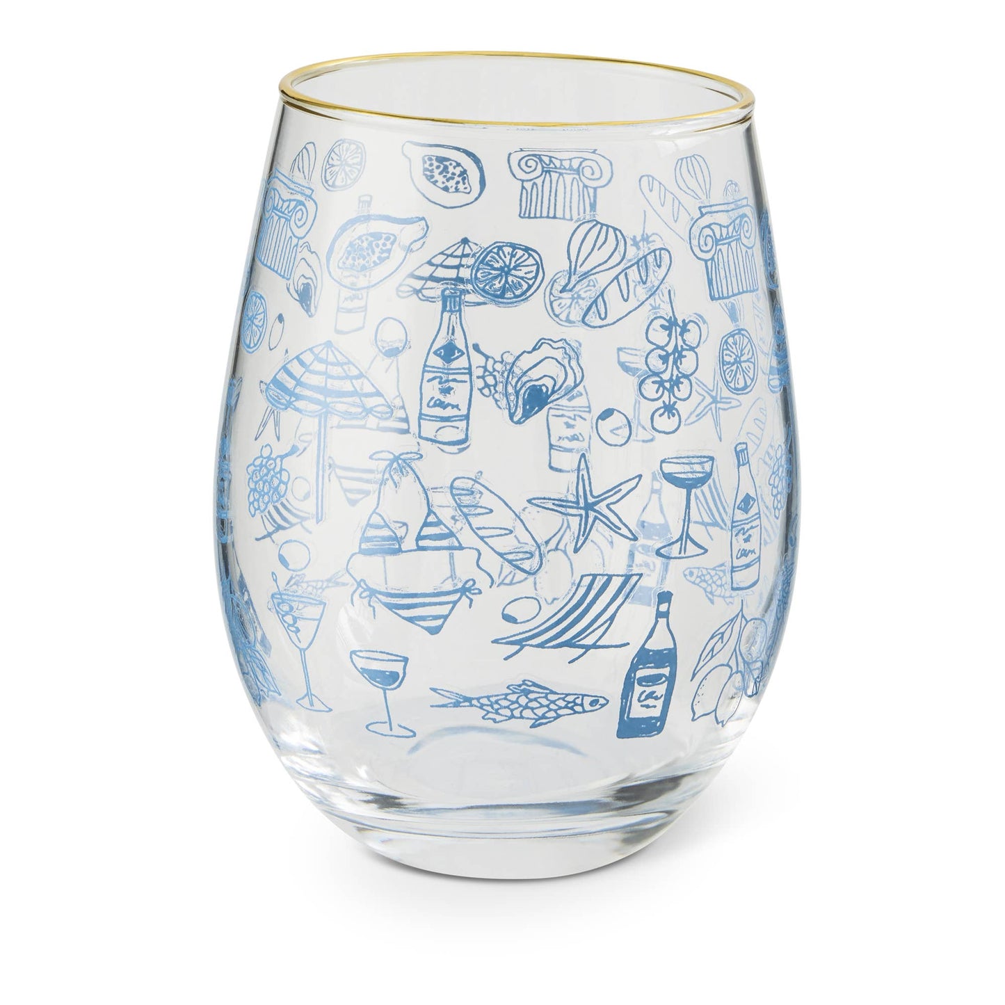 SEASHORE STEMLESS WINE APRRITIVO GLASS
