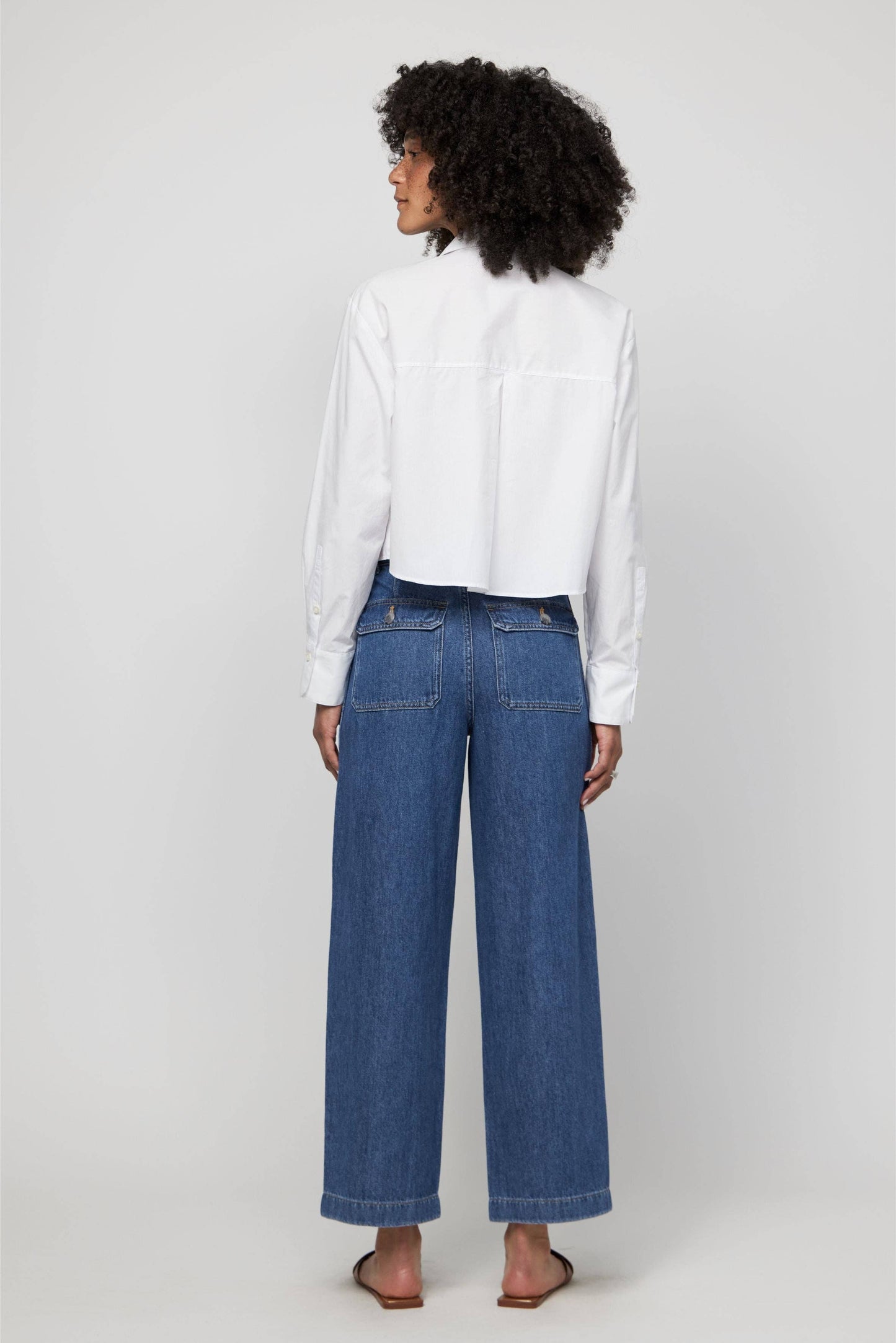 STACY MEDIUM WORN HIGH RISE RELAXED JEAN