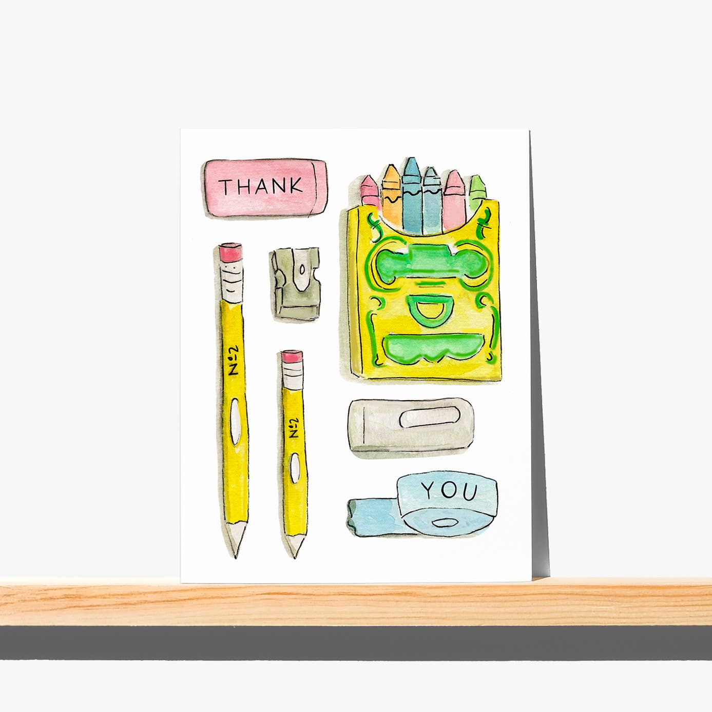 TEACHER THANK YOU GREETING CARD