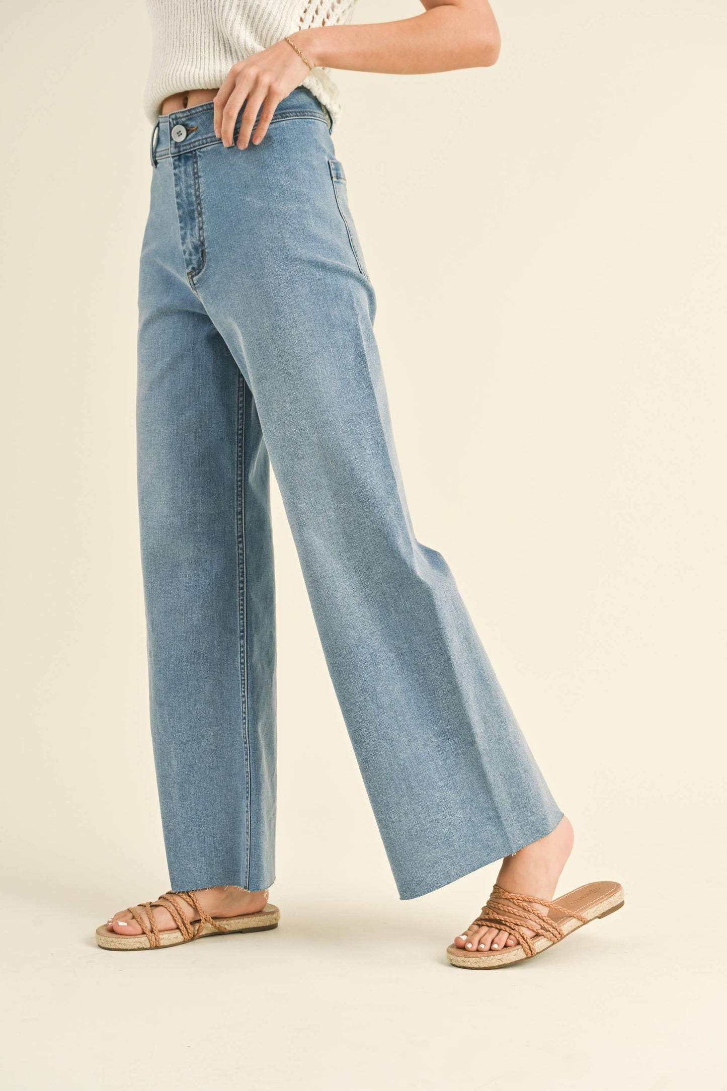 ISLA STRAIGHT WIDE LEG PANTS